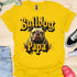 Bulldog Papa - V6 - Gothic Graphic T-Shirt